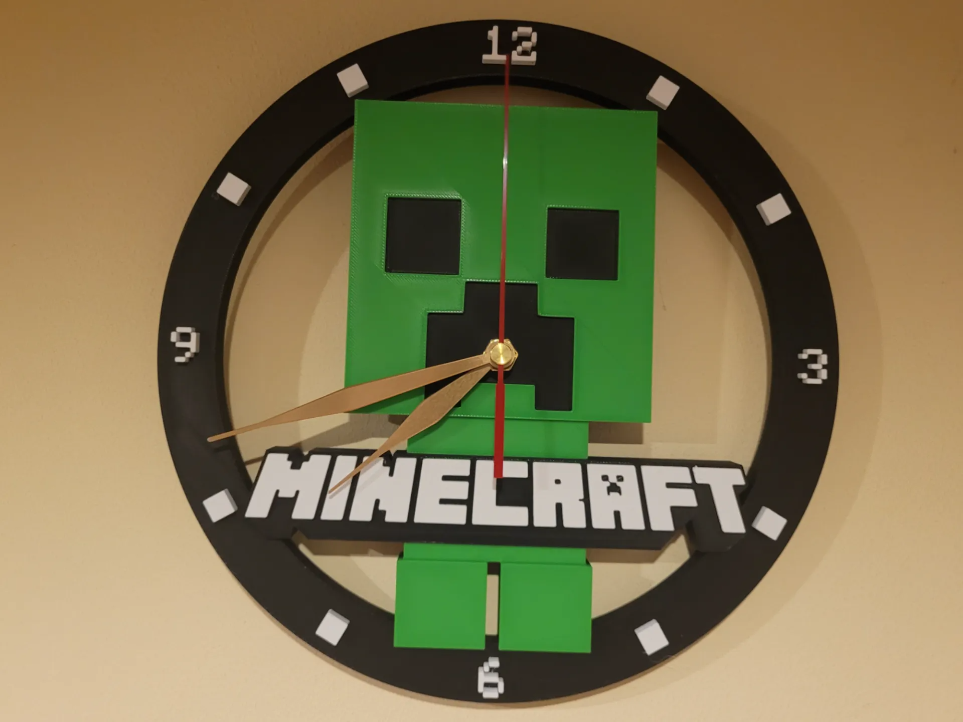 Minecraft Duvar Saati